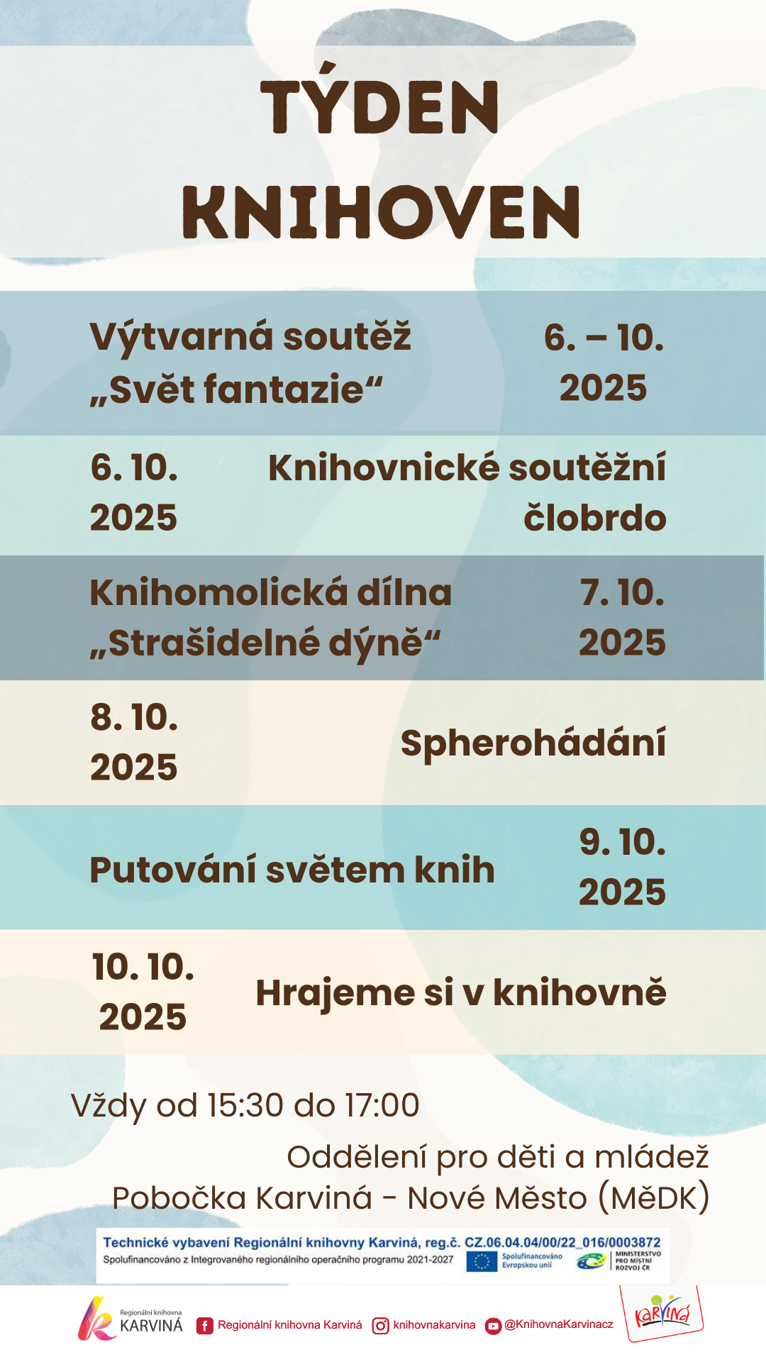 Týden knihoven – Výtvarná soutěž 